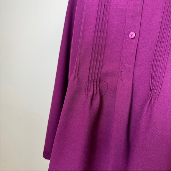 TravelSmith Purple Pullover Tunic Blouse Wrinkle Resistant Women’s Size Medium - Picture 10 of 10